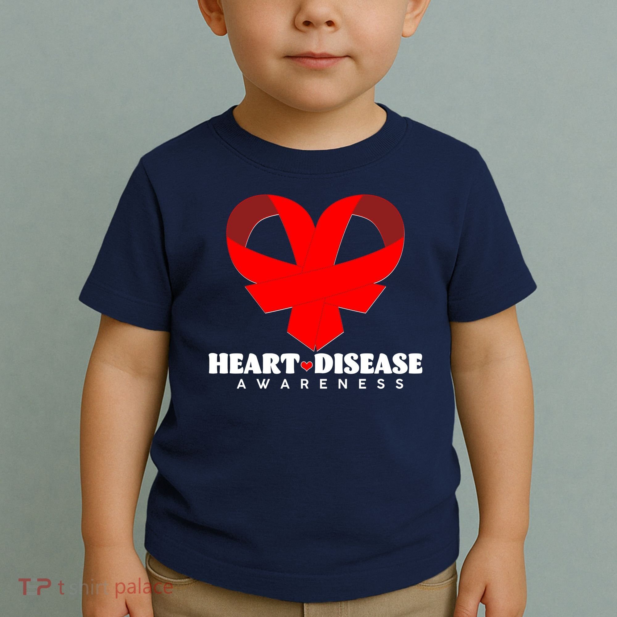 Heart Disease Awareness Red Heart Ribbons Toddler T-Shirt