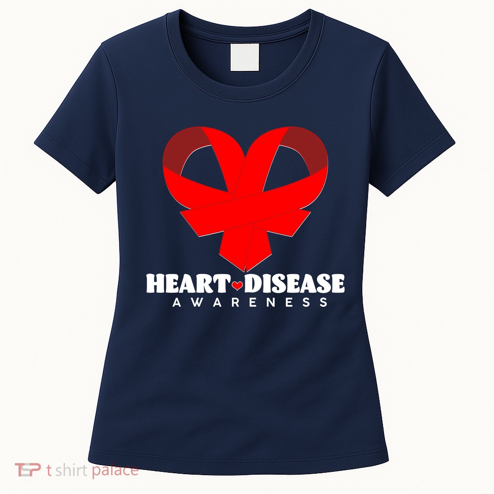 Heart Disease Awareness Red Heart Ribbons Women's T-Shirt