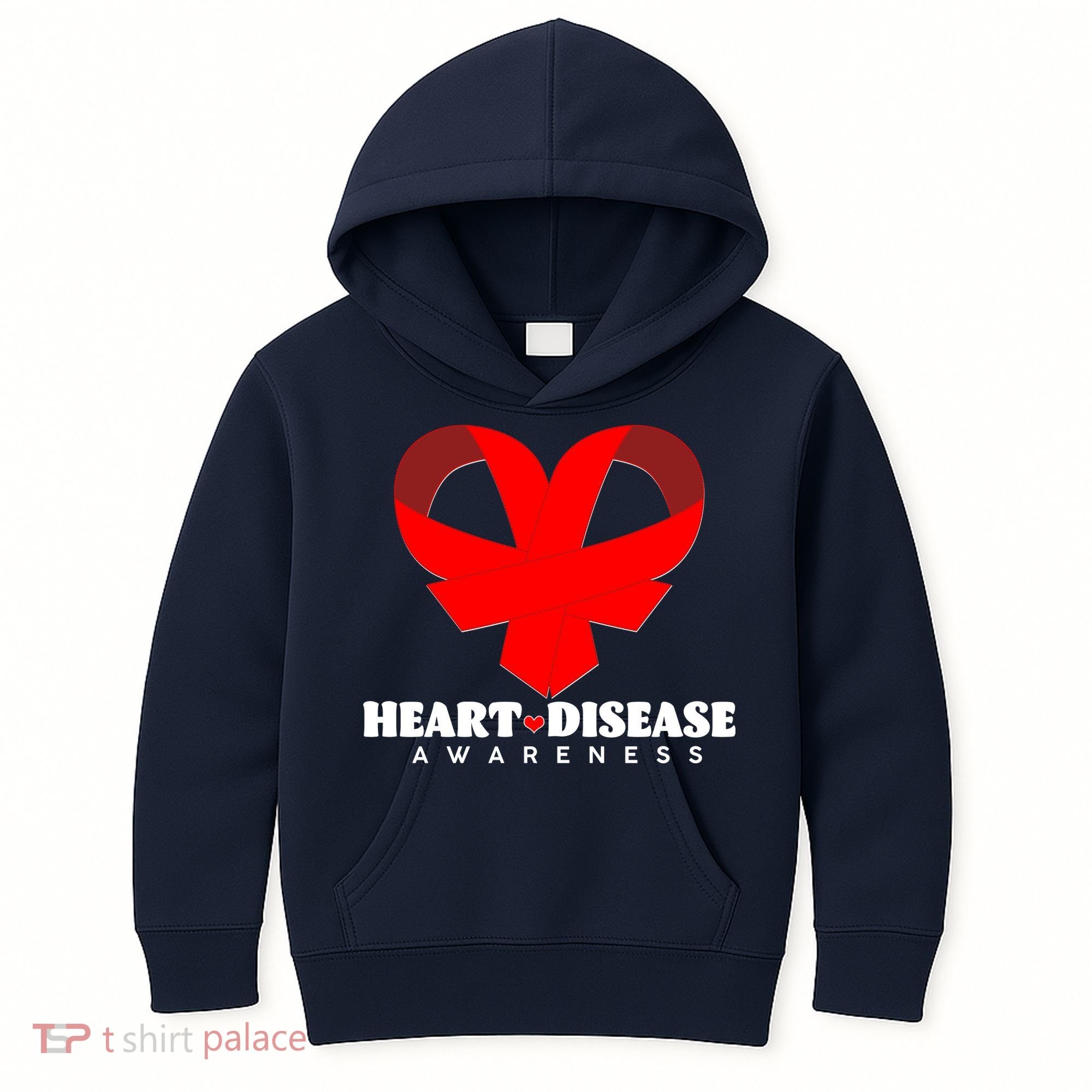 Heart Disease Awareness Red Heart Ribbons Kids Hoodie
