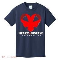 Heart Disease Awareness Red Heart Ribbons Kids T-Shirt thumb 0