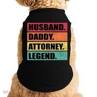 Husband Daddy Attorney Legend Retro Fathers Day Meaningful Gift Doggie Tank thumb 0