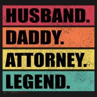 Husband Daddy Attorney Legend Retro Fathers Day Meaningful Gift Bucket Hat thumb 4