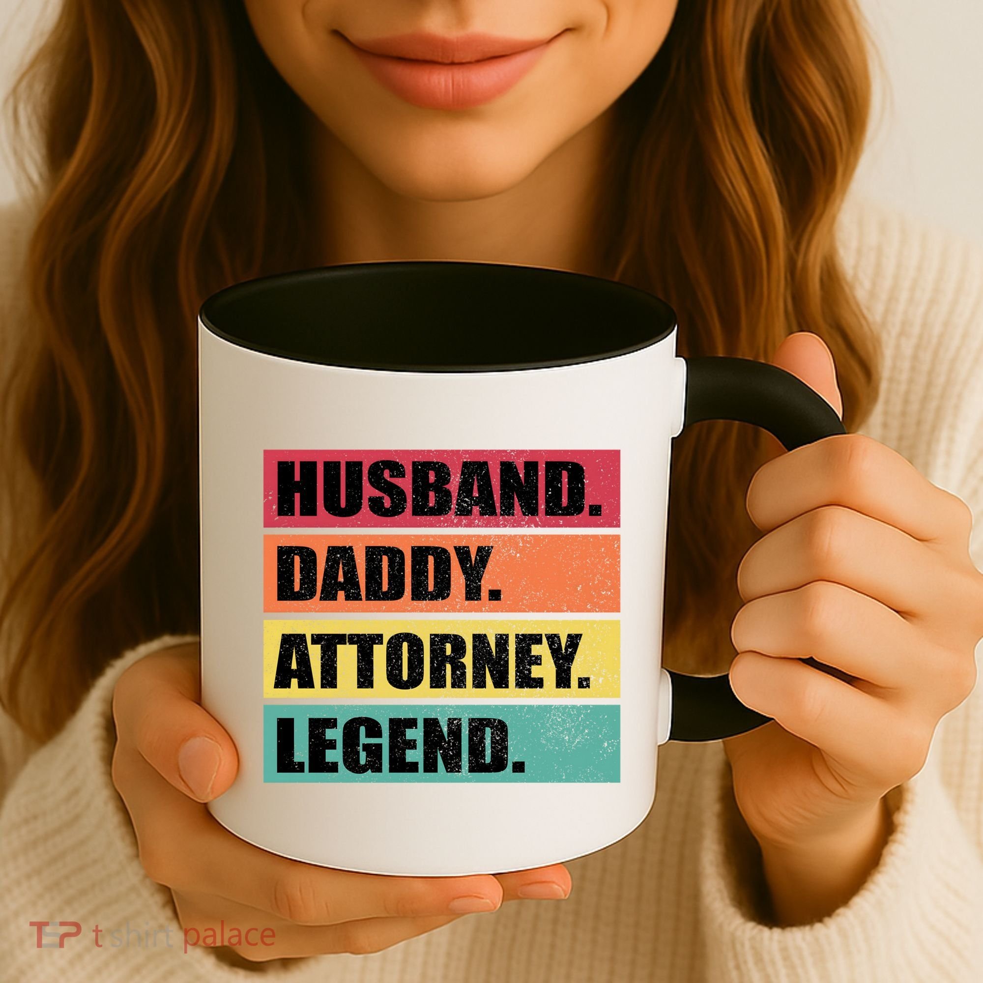 Husband Daddy Attorney Legend Retro Fathers Day Meaningful Gift Coffee Mug