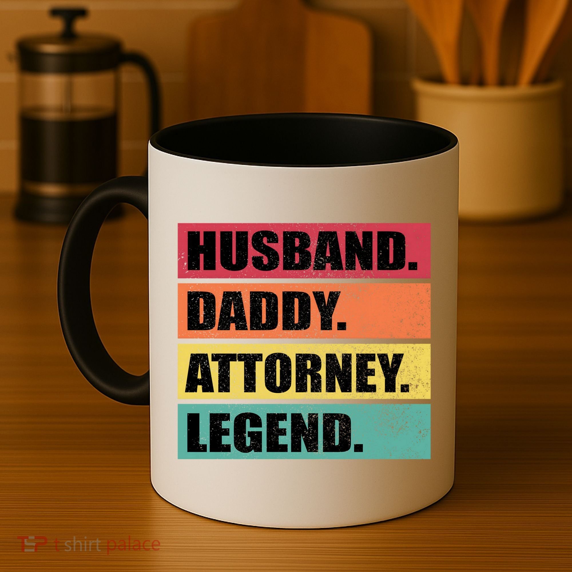 Husband Daddy Attorney Legend Retro Fathers Day Meaningful Gift Coffee Mug