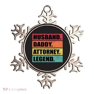 Husband Daddy Attorney Legend Retro Fathers Day Meaningful Gift Ornament