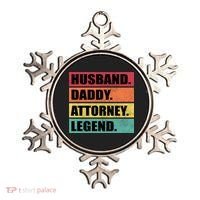 Husband Daddy Attorney Legend Retro Fathers Day Meaningful Gift Ornament thumb 0