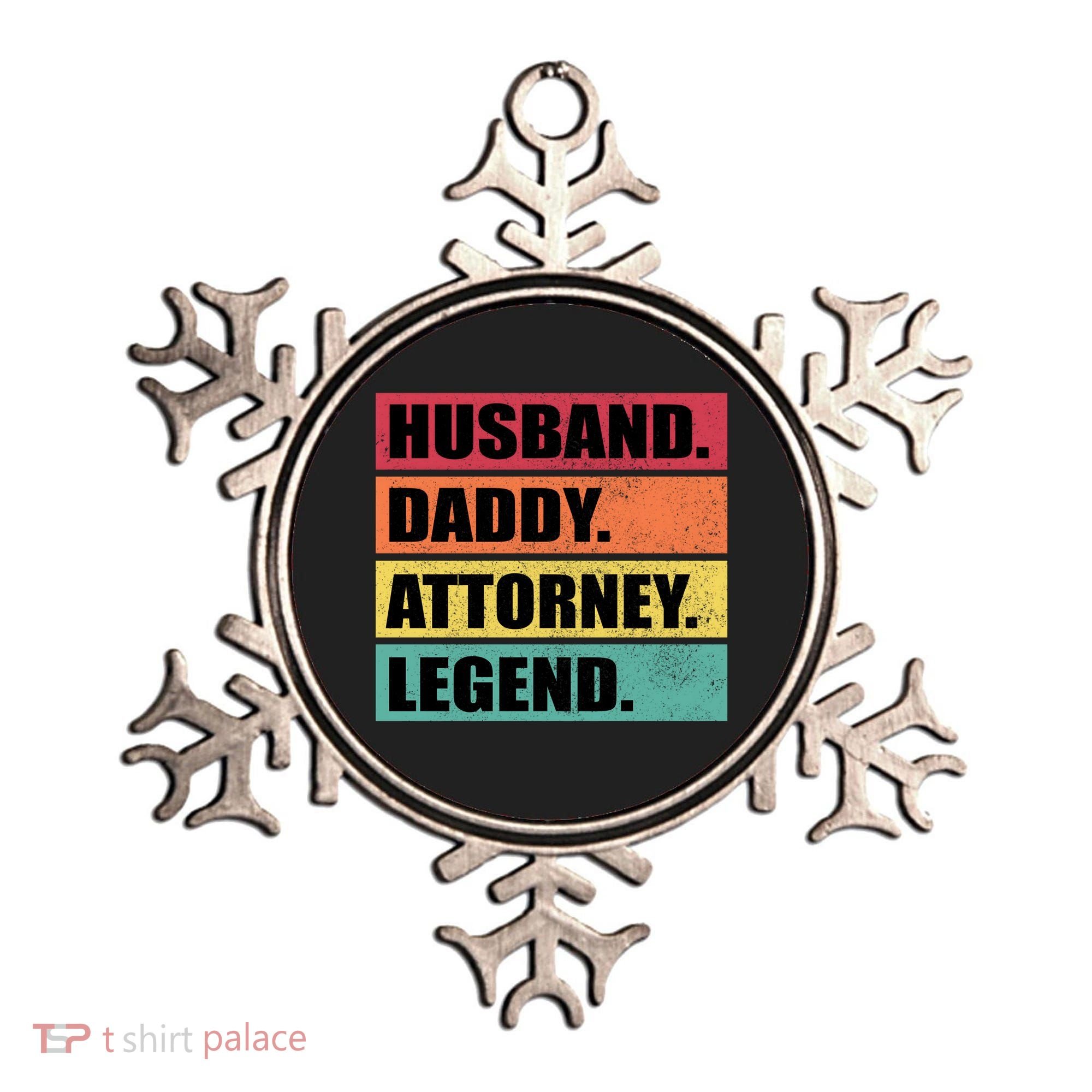 Husband Daddy Attorney Legend Retro Fathers Day Meaningful Gift Ornament