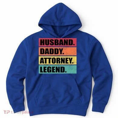Husband Daddy Attorney Legend Retro Fathers Day Meaningful Gift Hoodie