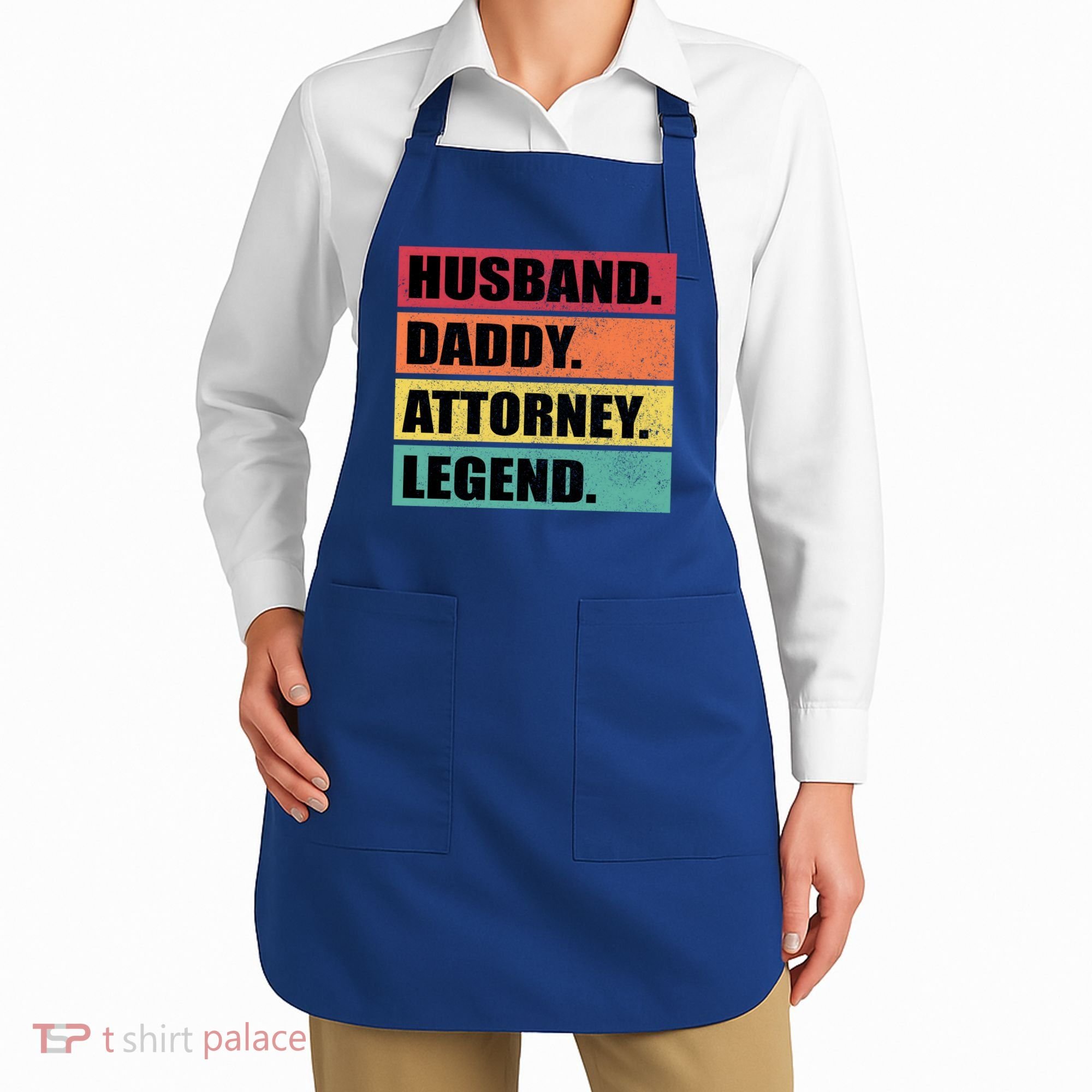 Husband Daddy Attorney Legend Retro Fathers Day Meaningful Gift Apron