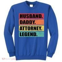 Husband Daddy Attorney Legend Retro Fathers Day Meaningful Gift Sweatshirt thumb 0