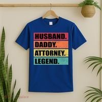 Husband Daddy Attorney Legend Retro Fathers Day Meaningful Gift T-Shirt thumb 2