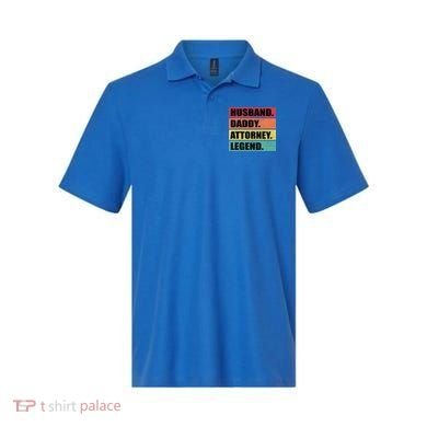 Husband Daddy Attorney Legend Retro Fathers Day Meaningful Gift Polo