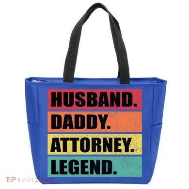 Husband Daddy Attorney Legend Retro Fathers Day Meaningful Gift Tote Bag