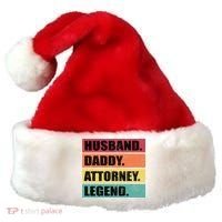 Husband Daddy Attorney Legend Retro Fathers Day Meaningful Gift Santa Hat thumb 0