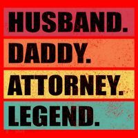 Husband Daddy Attorney Legend Retro Fathers Day Meaningful Gift Santa Hat thumb 1