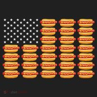 Hot Dog American Flag July 4th Patriotic Summer BBQ Funny Beanie thumb 2