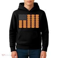 Hot Dog American Flag July 4th Patriotic Summer BBQ Funny Kids Hoodie thumb 4
