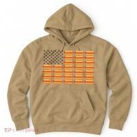 Hot Dog American Flag July 4th Patriotic Summer BBQ Funny Hoodie thumb 0
