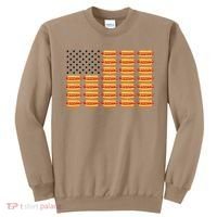 Hot Dog American Flag July 4th Patriotic Summer BBQ Funny Sweatshirt thumb 0