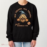 Halloween Dog All Tricks All Treats Spooky Doodle Co Women's Sweatshirt thumb 0