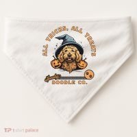 Halloween Dog All Tricks All Treats Spooky Doodle Co USA-Made Doggie Bandana thumb 0