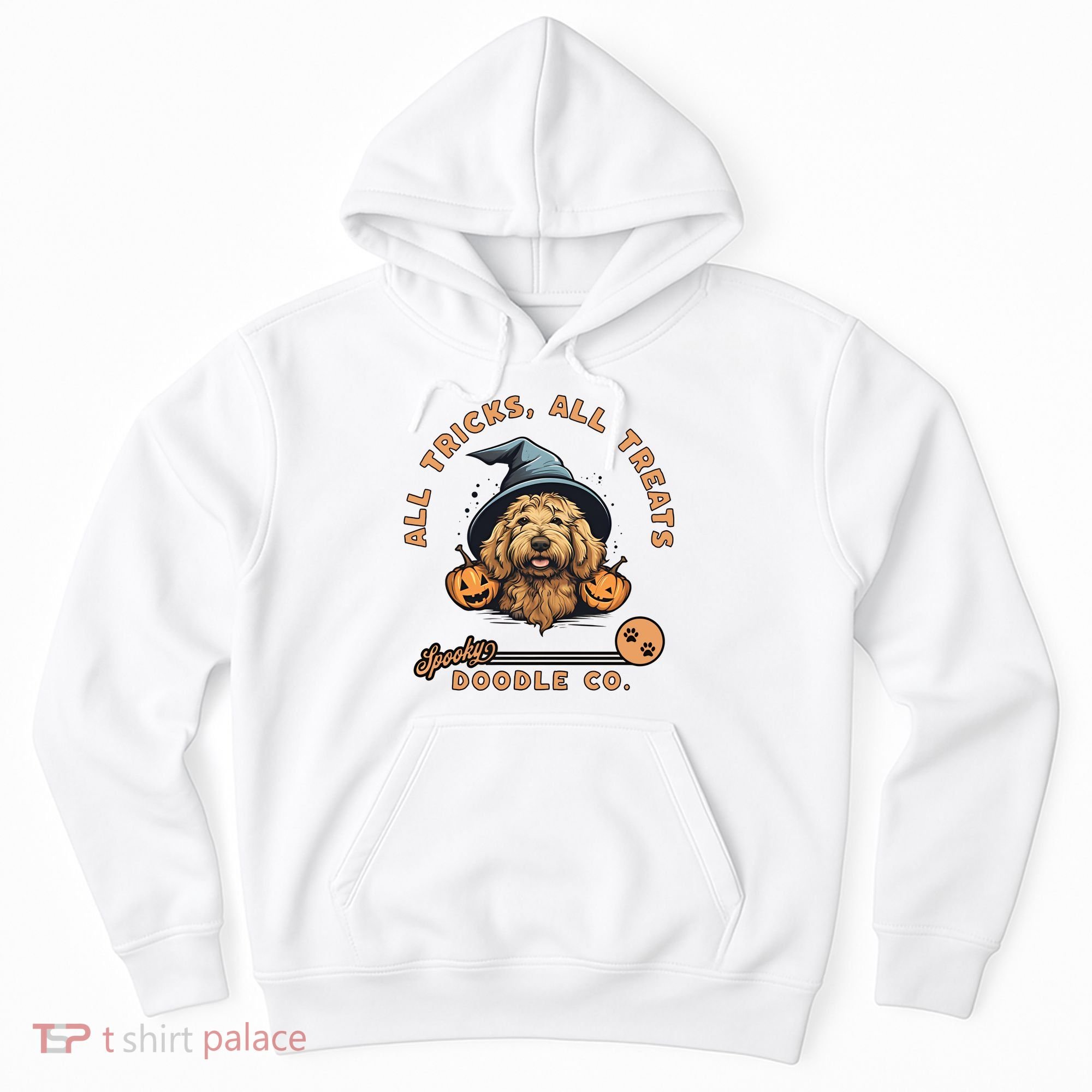 Halloween Dog All Tricks All Treats Spooky Doodle Co Hoodie