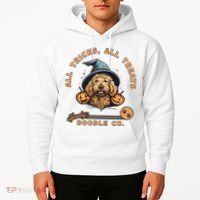 Halloween Dog All Tricks All Treats Spooky Doodle Co Hoodie thumb 2
