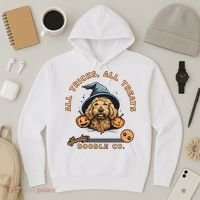Halloween Dog All Tricks All Treats Spooky Doodle Co Hoodie thumb 3