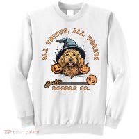 Halloween Dog All Tricks All Treats Spooky Doodle Co Sweatshirt thumb 0