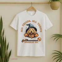 Halloween Dog All Tricks All Treats Spooky Doodle Co T-Shirt thumb 2