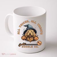 Halloween Dog All Tricks All Treats Spooky Doodle Co Coffee Mug thumb 0