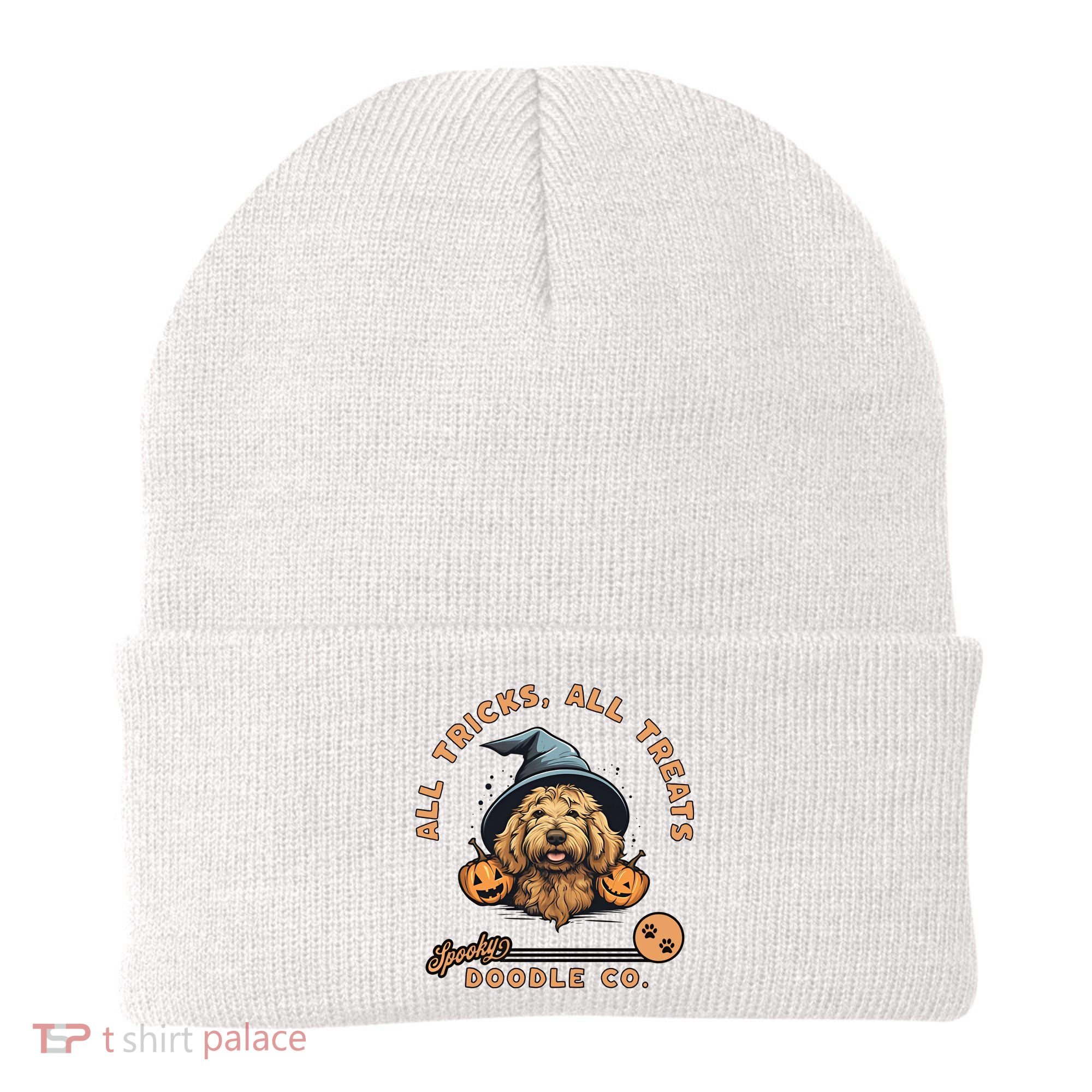 Halloween Dog All Tricks All Treats Spooky Doodle Co Beanie