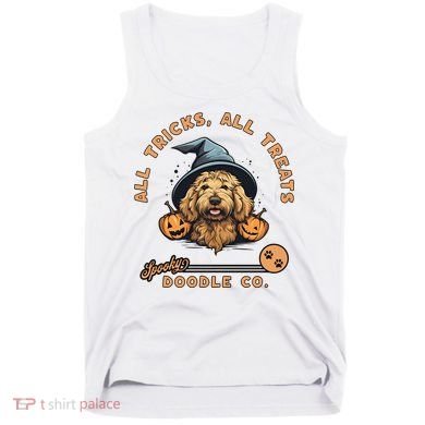 Halloween Dog All Tricks All Treats Spooky Doodle Co Tank Top