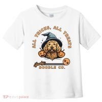 Halloween Dog All Tricks All Treats Spooky Doodle Co Toddler T-Shirt thumb 0