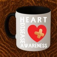 Heart Disease Awareness Month Chd Wear Red Day Gift Coffee Mug thumb 2