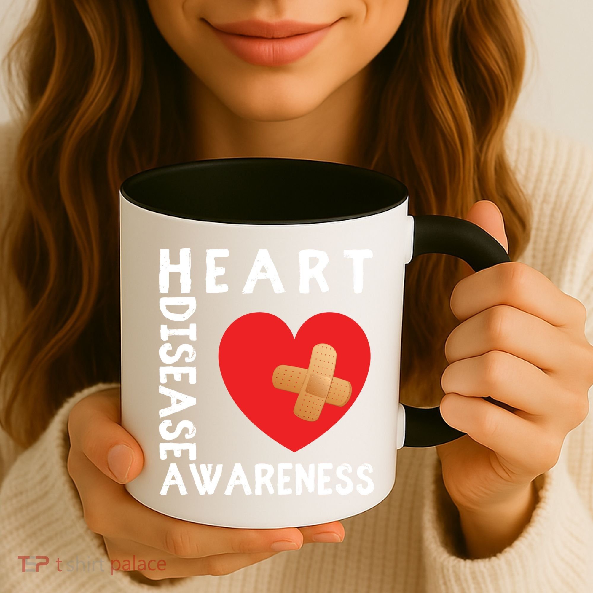 Heart Disease Awareness Month Chd Wear Red Day Gift Coffee Mug