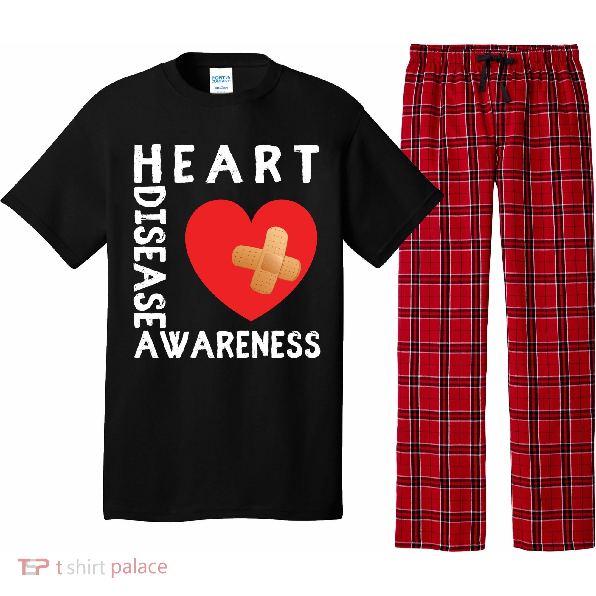 Heart Disease Awareness Month Chd Wear Red Day Gift Pajama Set