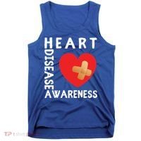 Heart Disease Awareness Month Chd Wear Red Day Gift Tank Top thumb 0
