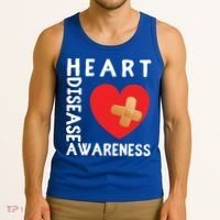 Heart Disease Awareness Month Chd Wear Red Day Gift Tank Top thumb 3