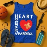 Heart Disease Awareness Month Chd Wear Red Day Gift Tank Top thumb 4