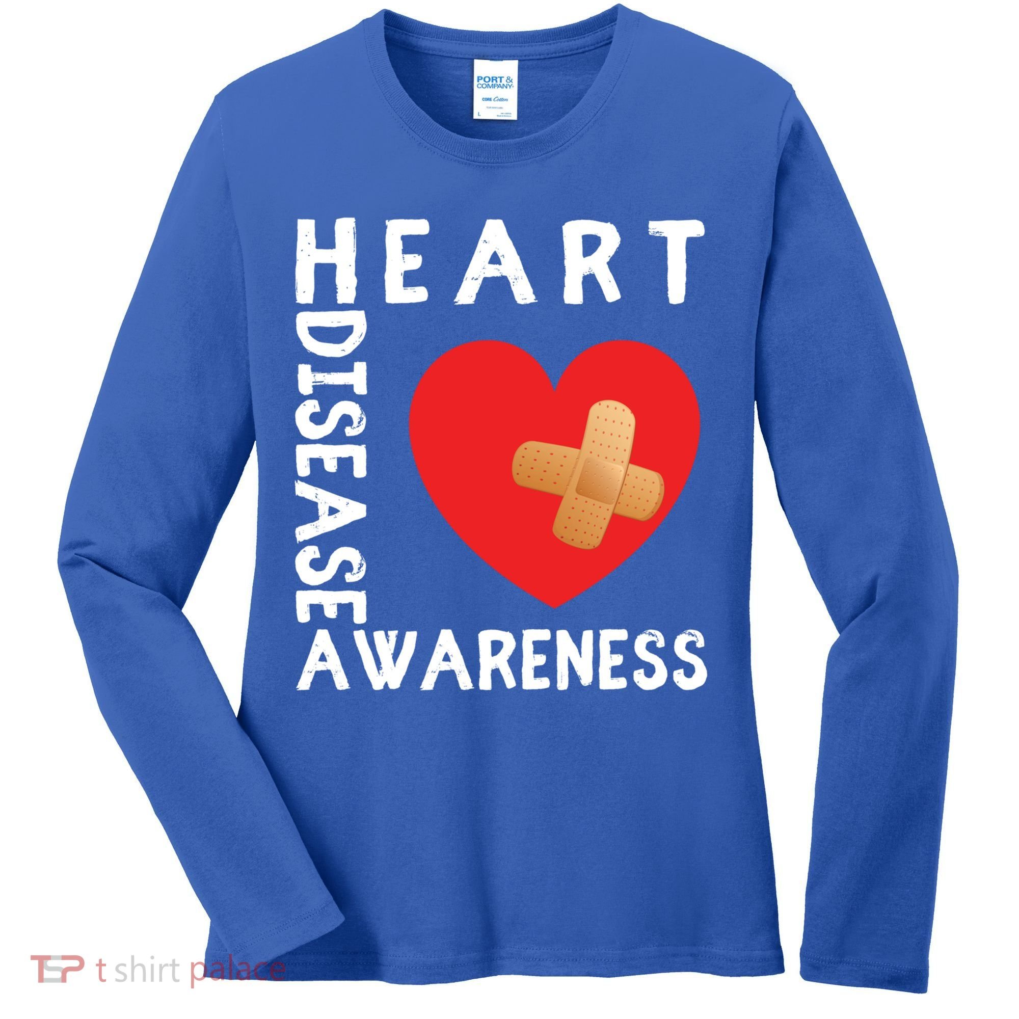 Heart Disease Awareness Month Chd Wear Red Day Gift Women's Long Sleeve Shirt