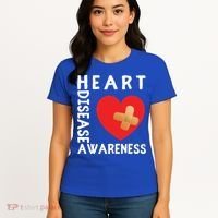 Heart Disease Awareness Month Chd Wear Red Day Gift Women's T-Shirt thumb 4