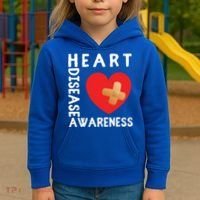 Heart Disease Awareness Month Chd Wear Red Day Gift Kids Hoodie thumb 3