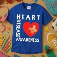 Heart Disease Awareness Month Chd Wear Red Day Gift Kids T-Shirt thumb 3