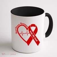 Heart Disease Awareness Keep The Beat Coffee Mug thumb 1