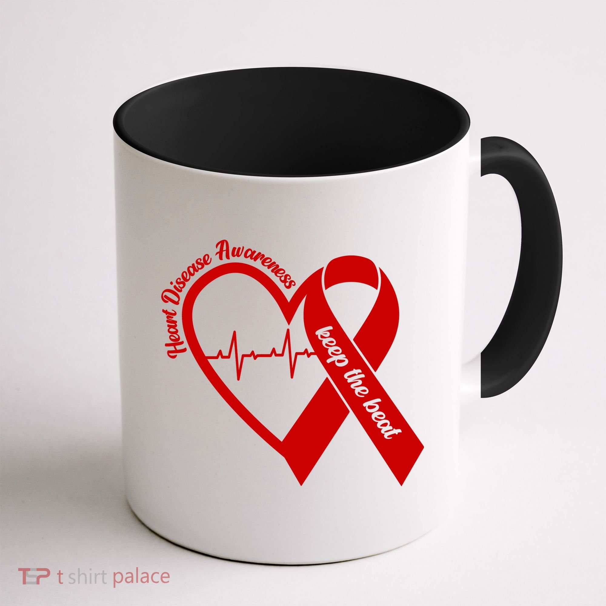 Heart Disease Awareness Keep The Beat Coffee Mug