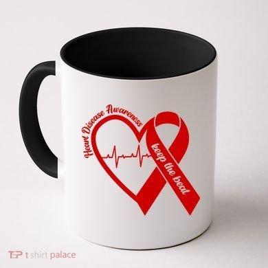 Heart Disease Awareness Keep The Beat Coffee Mug