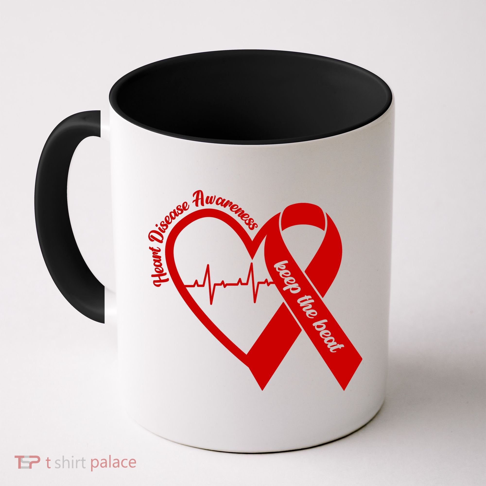 Heart Disease Awareness Keep The Beat Coffee Mug