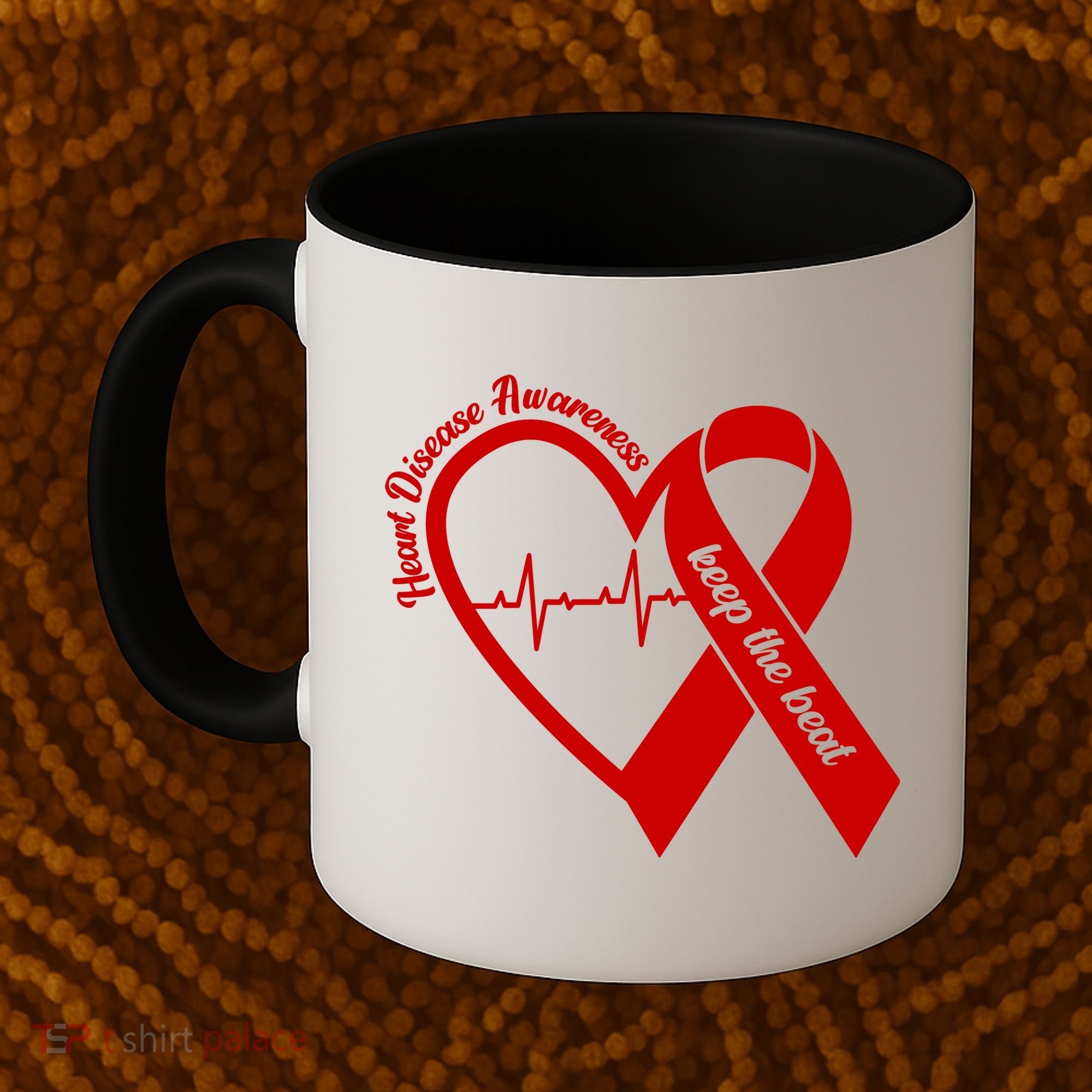 Heart Disease Awareness Keep The Beat Coffee Mug