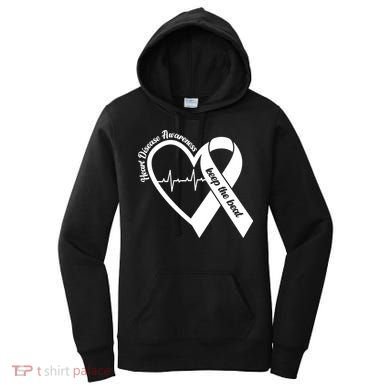 Heart Disease Awareness Keep The Beat Women's Hoodie